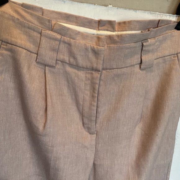 Woman’s Express Ankle High Rise dress pants pink tan color Size 4L - Picture 5 of 6